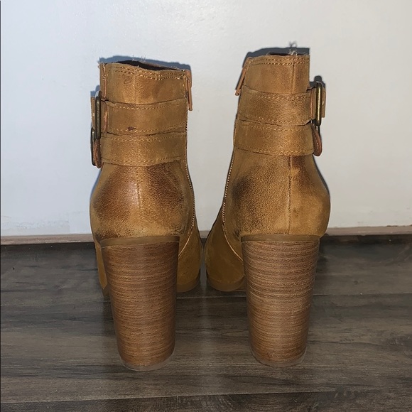Tan Suede Lucky Brand Booties - Picture 3 of 3